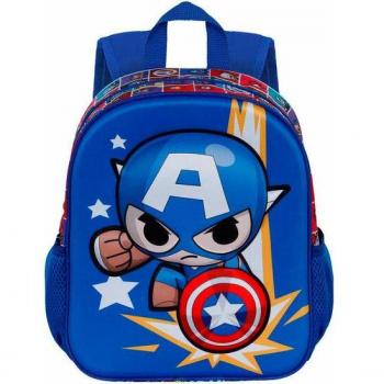 Mochila 3D Punch Capitán América Vengadores Avengers Marvel 31cm
