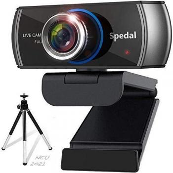 Webcam HD 1080P con microfono e treppiede