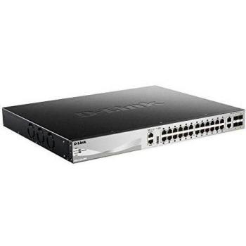 D-Link DGS-3130-30PS Managed Power over Ethernet (PoE) Nero Grigio Switch