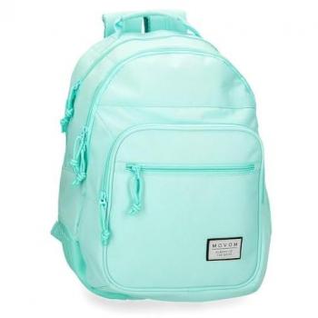 Mochila Doble Compartimento Movom Azul Claro