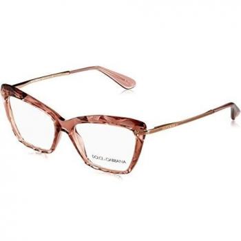 Dolce & Gabbana 0Dg5025, Monturas de Gafas para Mujer, Marrón (Transparente Pink), 53