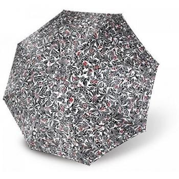 Paraguas Largo Mujer Estampado Negro y Rojo Vogue