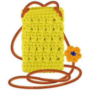 Bandolera Floral Amarilla Tejida a Mano