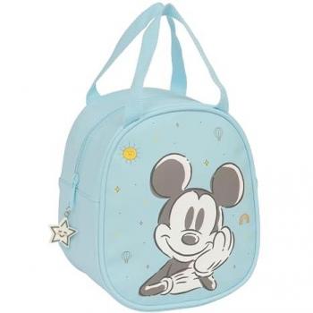 Bolsa Térmica Mickey Mouse Baby Azul 19x22x14 cm
