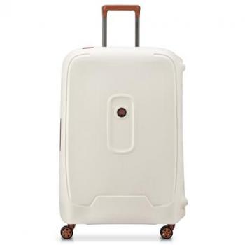 Maleta Delsey Paris Moncey 119L blanco crema marrón