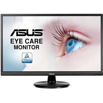 ASUS VA249HE 24 (23.8) Monitor, FHD, 1920 x 1080, VA, HDMI, D-Sub, Flicker Free, Filtro Luce Blu, Certificazione TUV
