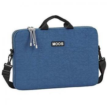 Safta Funda para Portátil Moos, Azul Vaquero, 15,6