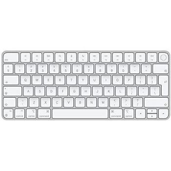 Apple Magic Keyboard Touch ID Bluetooth QWERTY Bianco Ricaricabile