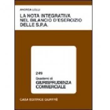 La nota integrativa nel bilancio d'esercizio delle Spa