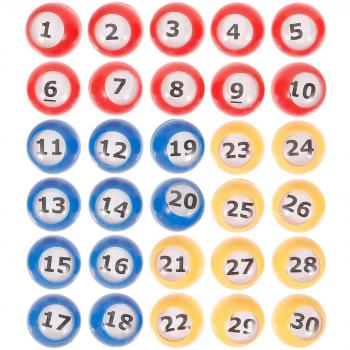 Bolas de Bingo Numeradas 30 Piezas