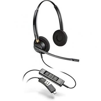 Cuffie Poly EncorePro 525 Duo USB-A Cablato Nero