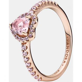 Corazón Rosa Eterno – Anillo 14K Oro Rosa