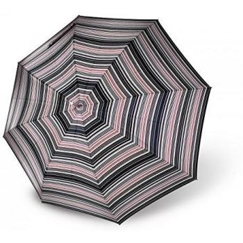 Paraguas de Moda Mujer Largo Negro y Rojo Estampado Vogue