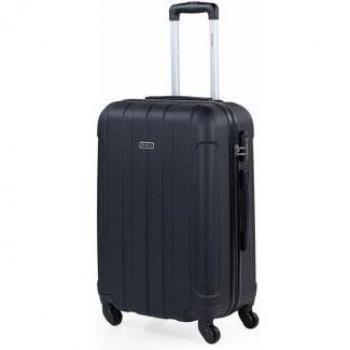ITACA. Maleta de Viaje Mediana Rígida 4 Ruedas 771160 negro -63x42x24