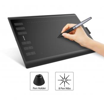 Penna grafica HUION H1060P a batteria libera 8192 livelli di pressione