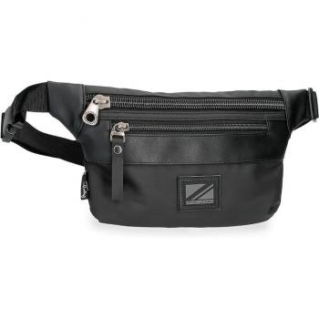 Riñonera plana Straps negra Pepe Jeans