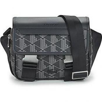 Bolsa Monograma Lacoste The Blend NH3787LX – Elegancia Gris y Negro