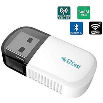 Lemorele WiFi Bluetooth USB 600Mbps Dual Band – Super Veloce 5GHz/2.4GHz