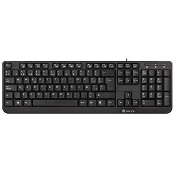 NGS FunkyV3 Keyboard with 12 Media Keys, 1.4m USB Cable with Plug and Play Functionality (QWERTY Spanish)