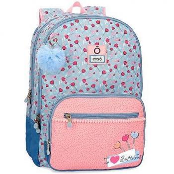 Mochila Doble Compartimento Enso Dulces Amores 46 cm