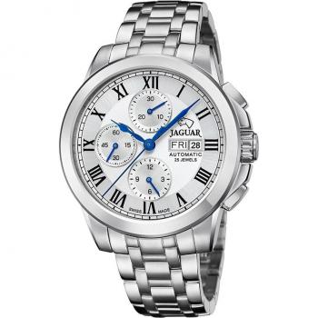 Reloj Suizo De Hombre Jaguar Automatic Collection Plateado J978/2