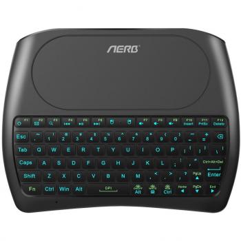 Aerb Mini Wireless Keyboard 2.4 GHz with Touchpad Mouse (4.4 inches)