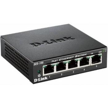 Switch D-Link DES‑105 5 porte 10/100