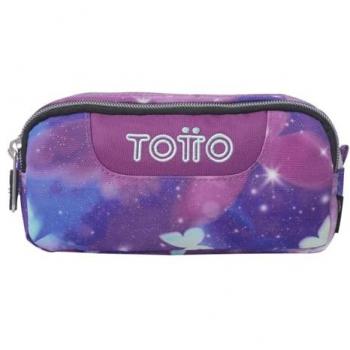 Estuche Glitter Star Butterfly 2 Compartimentos