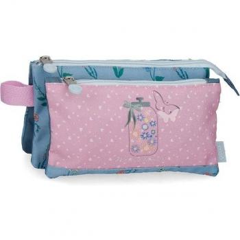 Estuche Enso para niños Friends Together tres compartimentos