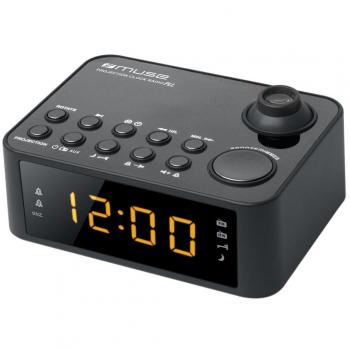 Muse M-178 P Reloj Digital Negro radio
