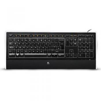 Logitech K740 Tastiera Cablata Illuminata per Windows, Tasti Retroilluminati Incisi Laser ‎Silenziosi, ‎PerfectStroke Ribassati, ‎Design Sottile, USB Plug-and-Play, PC/Laptop, Layout Italiano QWERTY