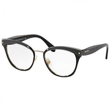 Miu Miu 0MU 54QV Gafas negras tamaño 52 para mujer