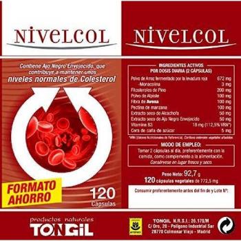 5 x Nivelcol 120 cápsulas vegetais de 772.5mg