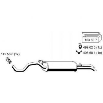 Panela de Escape Traseiro ERNST 153065