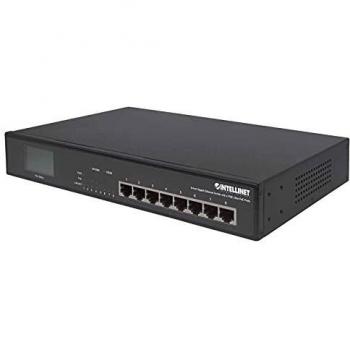 Intellinet Gigabit Ethernet Switch 8 Porte con 4 Porte Ultra Poe e Schermo LCD