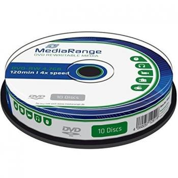 MediaRange MR450 Confezione Dvd-RW, Argento