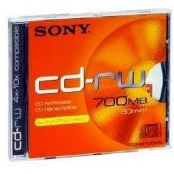 Sony CD‑RW 80 CDRW700 – Set Unico