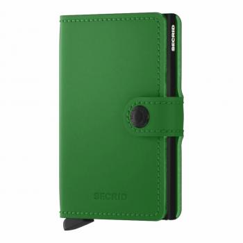 Tarjetero Secrid Matte Verde con Acabado en Aluminio y Cuero