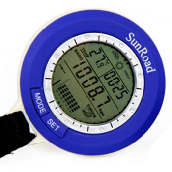 Sunroad Barómetro de Pesca 5 en 1 con Termómetro y Reloj Digital