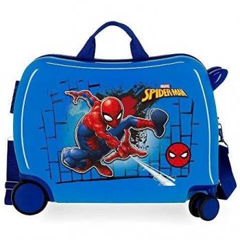Maleta Infantil Marvel Spiderman Roja 50x39x20 cms Rígida ABS Cierre combinación 38L 2,1kgs 4 Ruedas