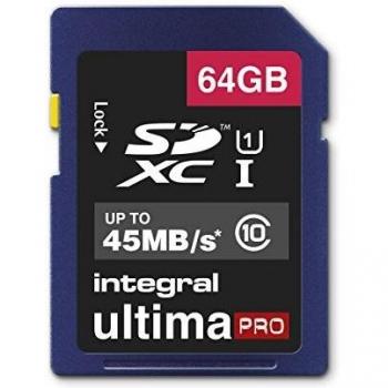 Carte SD Ultimate Pro 64 GB – Velocità 45 MB/s, Classe 10