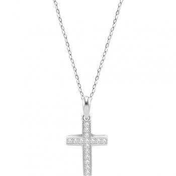 Collar Cruz Lotus Silver Lp3751-1/1 Plata, Mujer