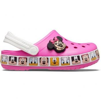 Zuecos Crocs Minnie Mouse Band Electric Pink Infantil