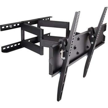 Techly 301429 Wall Mount for LED LCD TVs 23-55 Full Motion Double Arm Black