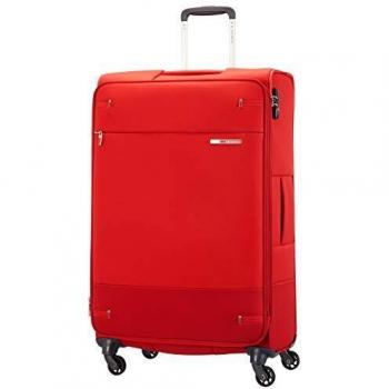 Samsonite Base Boost Spinner M Maleta Expansible, 78 cm, 105/112.5 L, Rojo