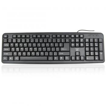 Ewent Tastiera Professionale USB Cablata, Layout Italiano QWERTY, Tastiera con filo per PC/Notebook/Laptop, Mac/Windows, nera