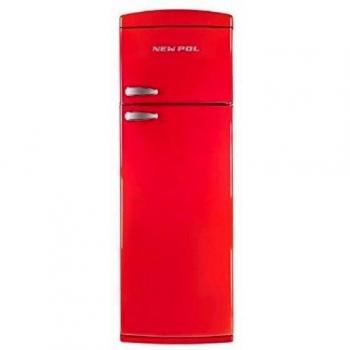 Refrigerador de dos puertas NewPol NW2P170RE A+ Rojo
