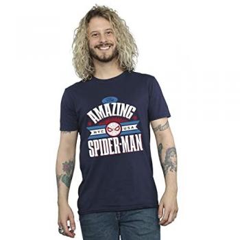 Camiseta Marvel Hombre Araña NYC Increíble Azul Marino
