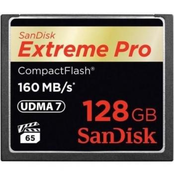 SANDISK Extreme Pro CF 128 GB 160 MB/s – Memoria Flash CF
