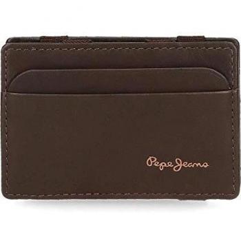 Billetero Pepe Jeans Marrón con Tarjetero de Piel